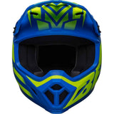BELL MX-9 MIPS DISRUPT MATT CLASSIC BLUE/HI-VIZ YEL (LG) [ONC01] #