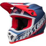 BELL MX-9 MIPS OFFSET MATT METAL BLUE/WHT (MD) [ONC01] #