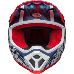 BELL MX-9 MIPS OFFSET MATT METAL BLUE/WHT (2XL) [ONC01] #