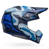 BELL MOTO-10 SPHERICAL FERRANDIS MECHANT - MATTE GLOSS DARK BLUE/LIGHT BLUE