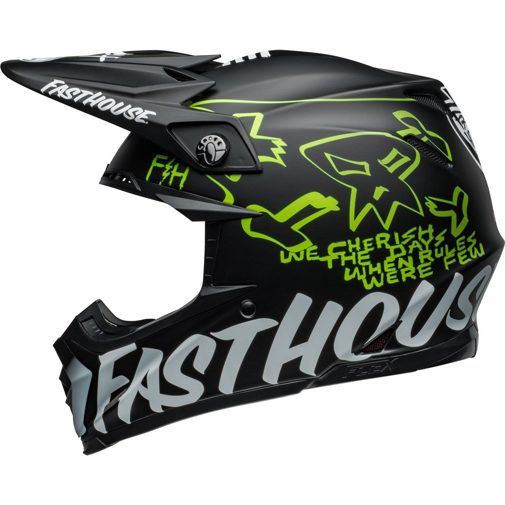 BELL MOTO-9S FLEX FASTHOUSE MC CORE MATT BLK/YEL (SM) [ONC01] #
