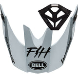 BELL S/P - MOTO-10 PEAK M/PIECE KIT FASTHOUSE MOD SQD M/G WHT/BLK #