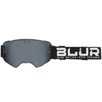 BLUR B-60 GOGGLE STEALTH MATT BLK (SIL LENS)