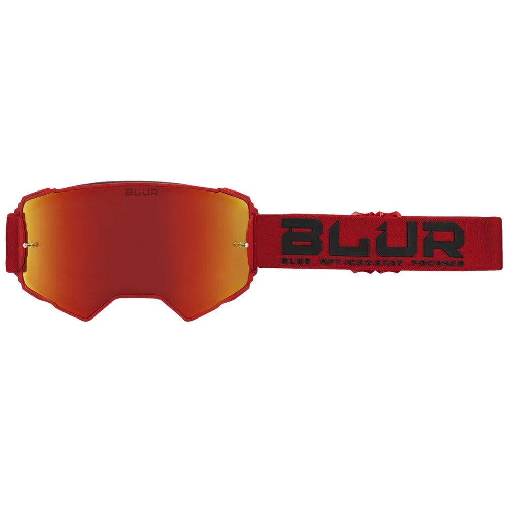 BLUR B-60 GOGGLE PHOENIX MATT RED (RAD-RED LENS)