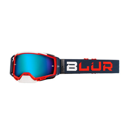 BLUR B-40 GOGGLE BLU/RED (BLU LENS)