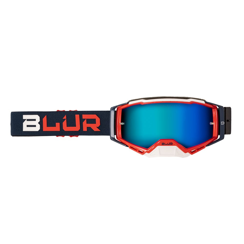 BLUR B-40 GOGGLE BLU/RED (BLU LENS)