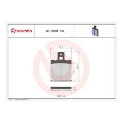 Brembo Prime Brake Pad Sinter Rear 07BB01SD