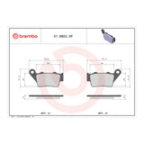 Brembo Prime Brake Pad Sinter Rear 07BB02SP