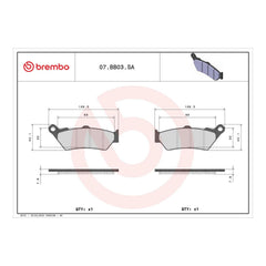 Brembo Prime Brake Pad Sinter Front 07BB03SA