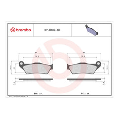 Brembo Prime Brake Pad Sinter Front 07BB04SD