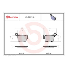Brembo Prime Brake Pad Sinter Rear 07BB27SD