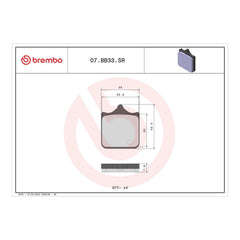 Brembo Xtra Brake Pad Sinter Front 07BB33SR