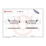Brembo Prime Brake Pad Sinter Rear 07BB43SP