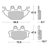 Brembo Prime Brake Pad Sinter Rear 07GR52SD