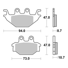 Brembo Prime Brake Pad Sinter Rear 07GR52SD
