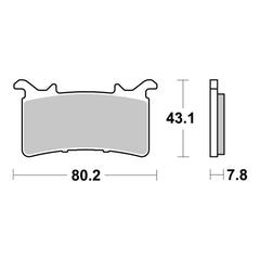 Brembo Prime Brake Pad Sinter Front 07GR99SA