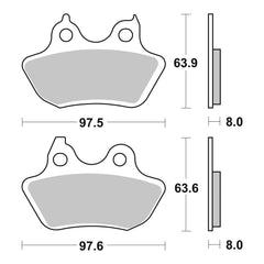 Brembo Prime Brake Pad Sinter Rear 07HD18SP