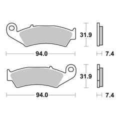Brembo Upgrade Brake Pad Sinter Front 07HO25SX
