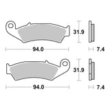 Brembo Prime Brake Pad Carbon Ceramic Front 07HO25TT