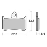 Brembo Prime Brake Pad Sinter Front 07HO28SA