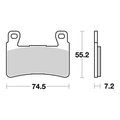 Brembo Prime Brake Pad Sinter Front 07HO45SA