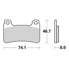 Brembo Prime Brake Pad Sinter Front 07HO50SA