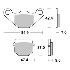 Brembo Upgrade Brake Pad Sinter Front 07KA07SX
