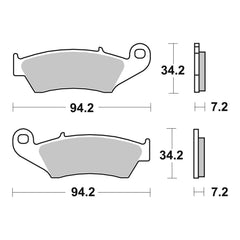 Brembo Prime Brake Pad Sinter Front 07KA17SD