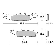 Brembo Upgrade Brake Pad Sinter Front 07KA22SX