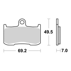 Brembo Prime Brake Pad Sinter Front 07KA23SA