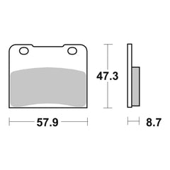 Brembo Prime Brake Pad Carbon Ceramic Front 07SU0707