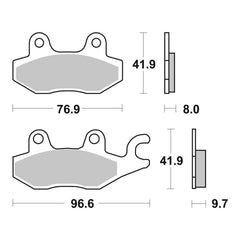 Brembo Prime Brake Pad Sinter Rear 07YA20SP
