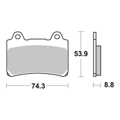 Brembo Prime Brake Pad Sinter Front 07YA35SA
