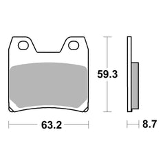 Brembo Prime Brake Pad Sinter Rear 07YA40SP