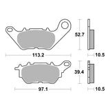 Brembo Prime Brake Pad Carbon Ceramic Rear 07YA53CC