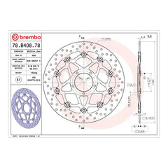 Brembo Prime Brake Disc Serie Oro Front 78B40878