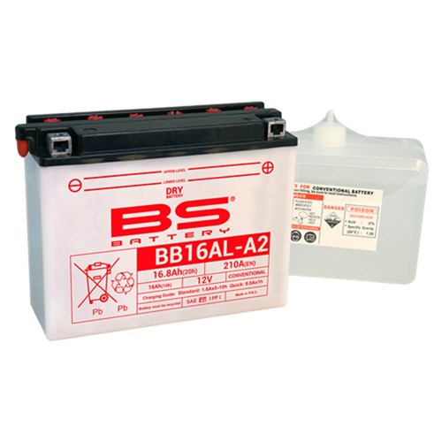BS BATTERY DRY - BB16AL-A2 (inc acid) - [CTN 3] (UN2796/CLASS 8 - II)