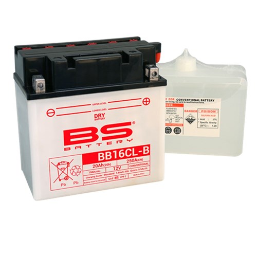 BS BATTERY DRY - BB16CL-B (inc acid) - [CTN 2] (UN2796/CLASS 8 - II)