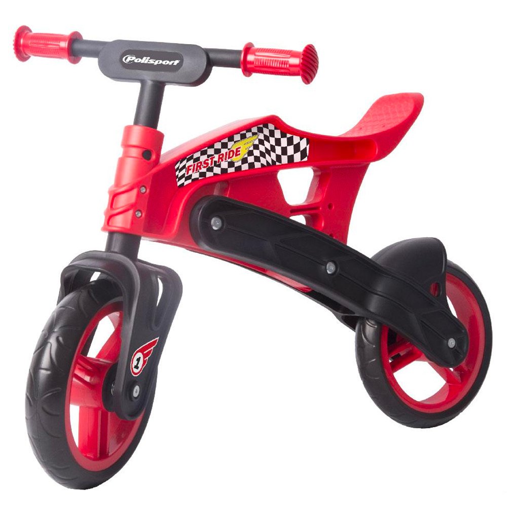 POLISPORT OFF-ROAD KIDS BALANCE BIKE - RED/BLACK - 75-898-43
