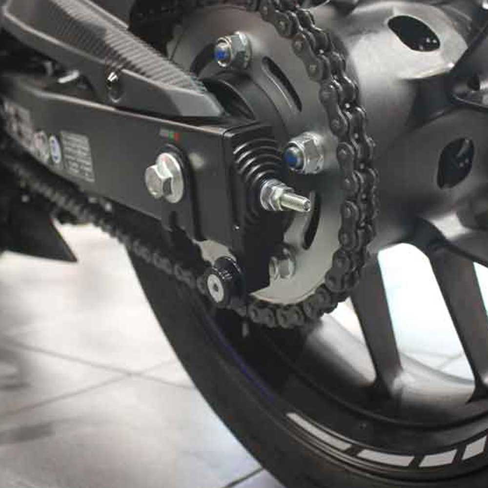 CHAIN ADJUSTER WITH PICK UP SPOOLS CB 500 F, CB 500 X & CBR 500 R 13-18 - BLACK - CAB526BLK