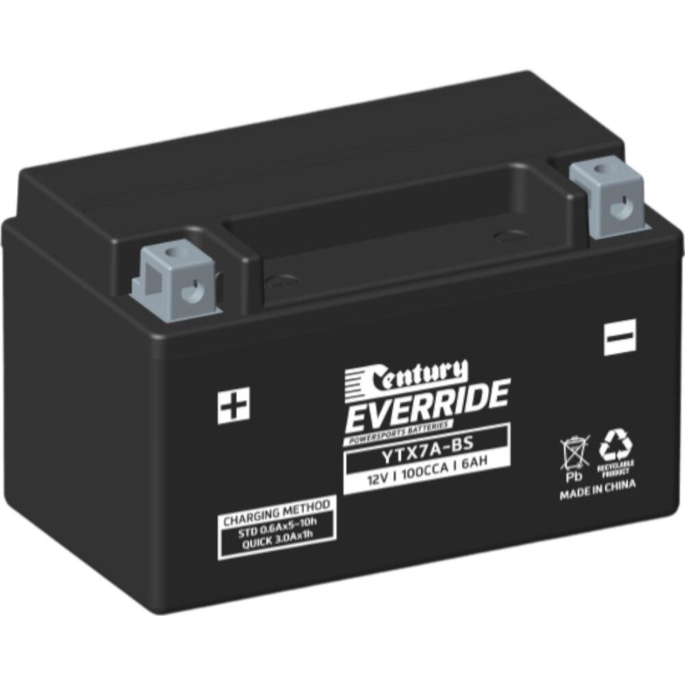 YTX7A-BS Century Everride