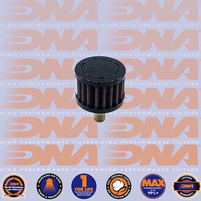 DNA FILTERS MALE ROUND RUBBER TOP 16mm INLET 44mm LENGTH AIR FILTER - CV-16M