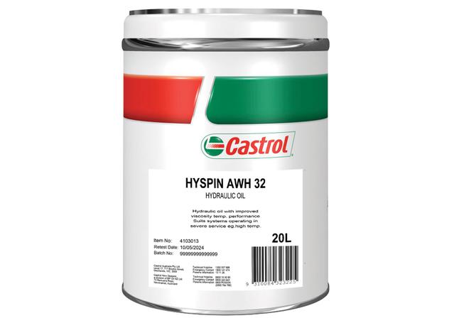 Castrol Hyspin AWH 32 Hydraulic Oil 20L