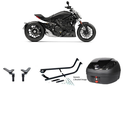 V36 Wizard Black Topbox Kit 1260 XDIAVEL (V2) 16-21 & XDIAVEL S (V2) 16-23 - D047V36BPBLK