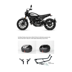 V36 Wizard Black Topbox Kit 800 SCRAMBLER (ALL) 20-22 - D056V36BPBLK
