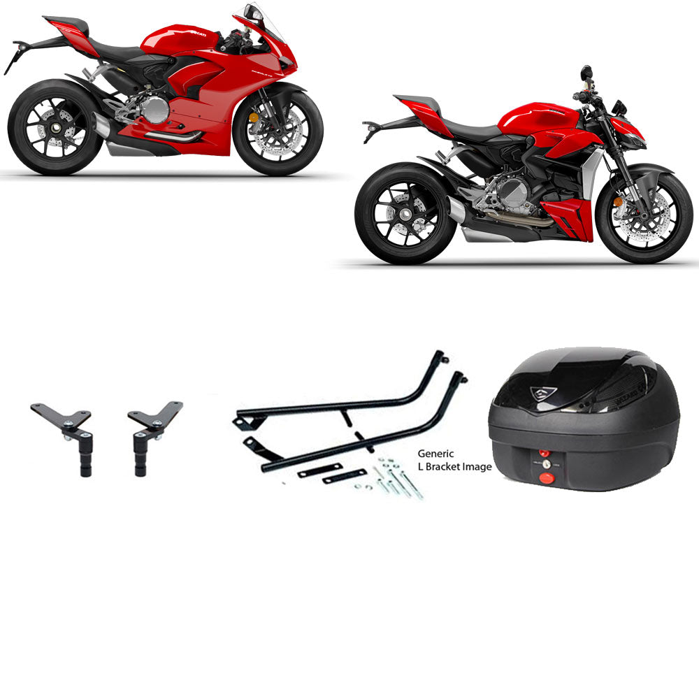 V36 Wizard Black Topbox Kit 955 PANIGALE 20-25 & 955 STREETFIGHTER 22-24 - D060V36BPBLK