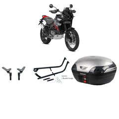 S48 Astra Silver Topbox Kit 937 DESERT X & RALLY 22-25 - D061S48BPSIL