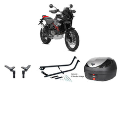 V36 Wizard Silver Topbox Kit 937 DESERT X & RALLY 22-25 - D061V36BPSIL