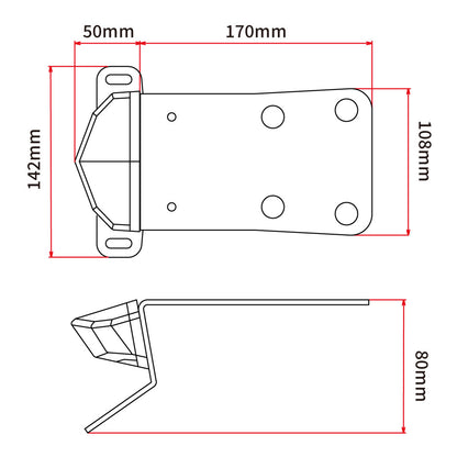 DRC Kawasaki KLX250 ‘08-’16 Edge 2 Aluminium Tail Light Holder