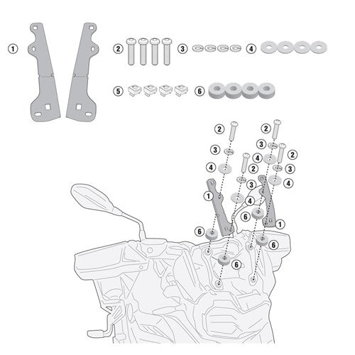 GIVI Kit for F750GS for AF5127/D5127ST/S